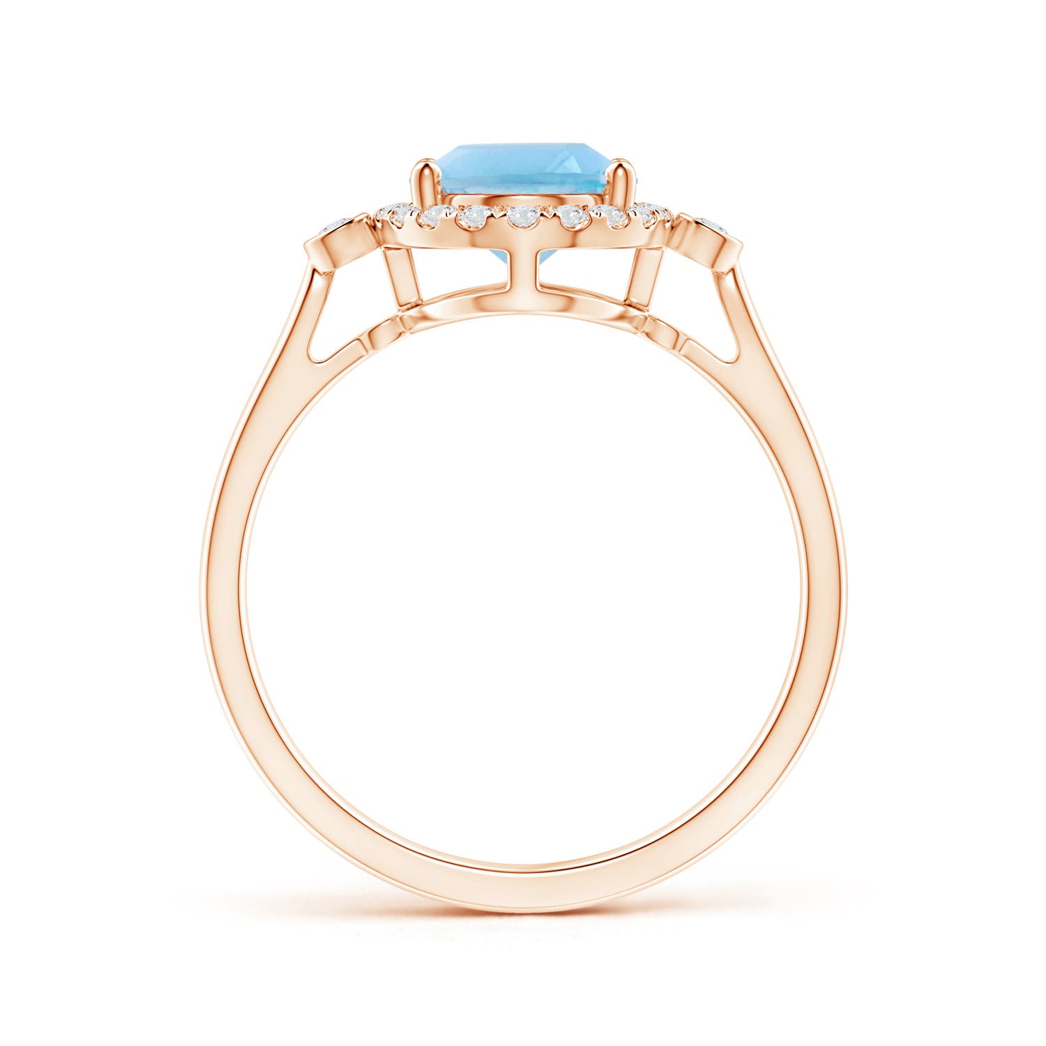 A - Swiss Blue Topaz / 2.46 CT / 14 KT Rose Gold