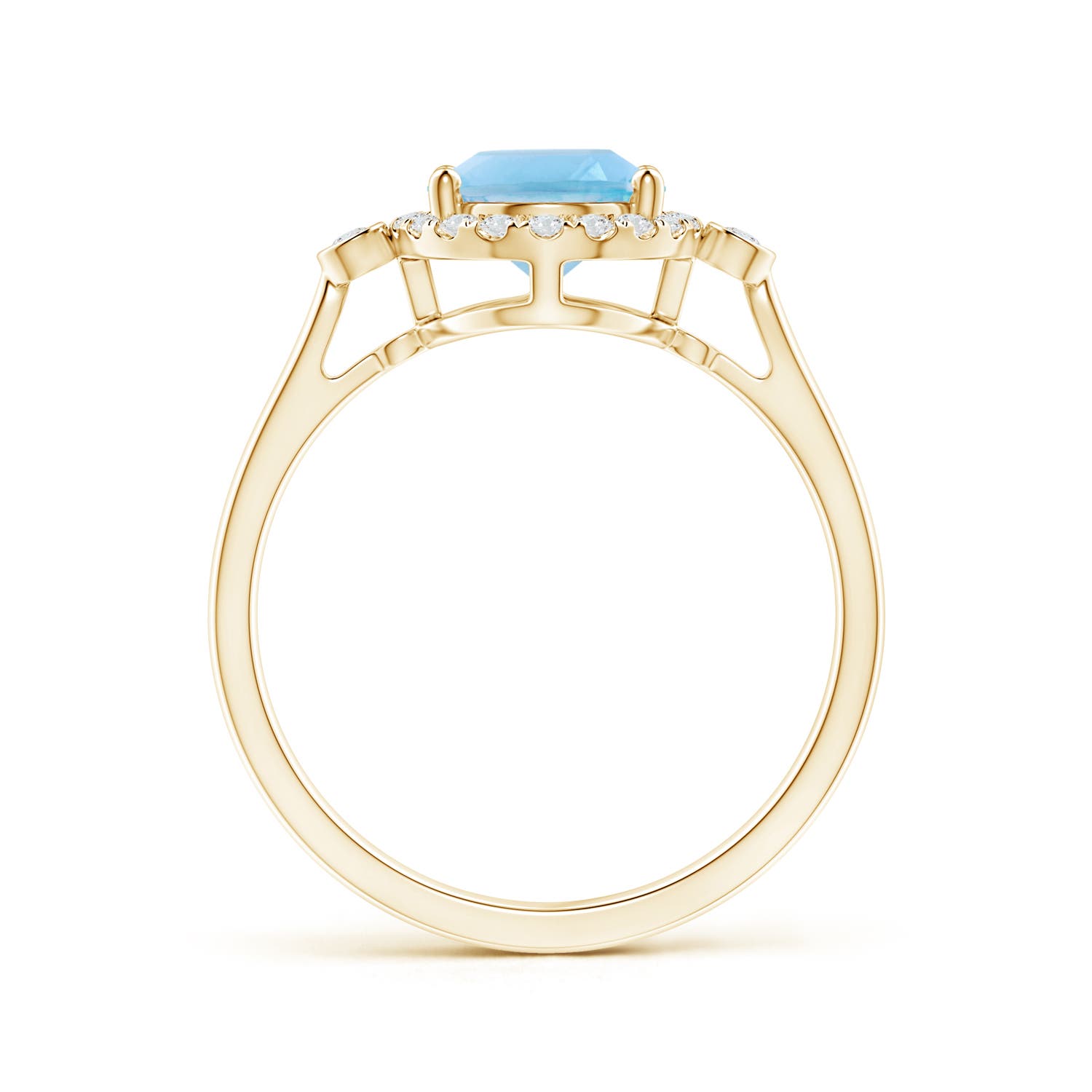 A - Swiss Blue Topaz / 2.46 CT / 14 KT Yellow Gold