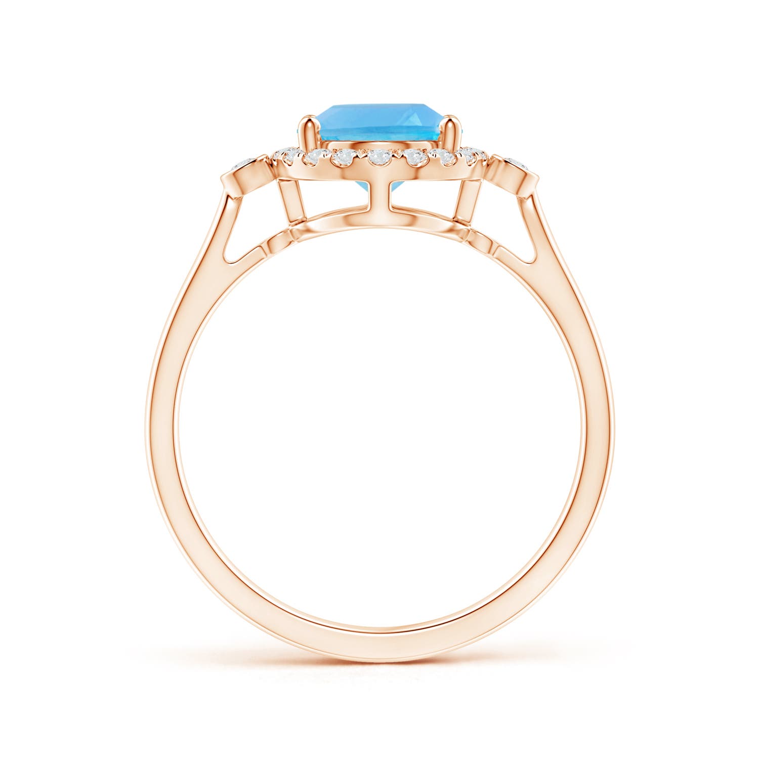 AA - Swiss Blue Topaz / 2.46 CT / 14 KT Rose Gold