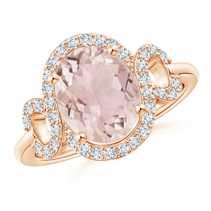 A - Morganite / 2.86 CT / 14 KT Rose Gold