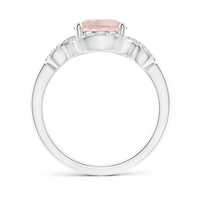 A - Morganite / 2.86 CT / 14 KT White Gold