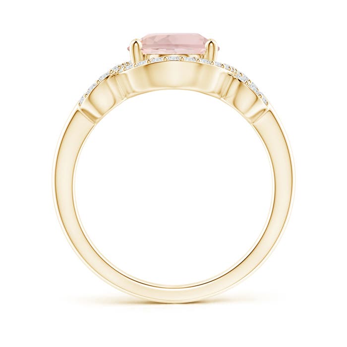 A - Morganite / 2.86 CT / 14 KT Yellow Gold