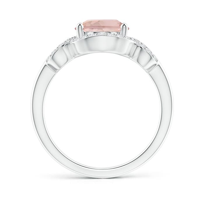 AA - Morganite / 2.86 CT / 14 KT White Gold