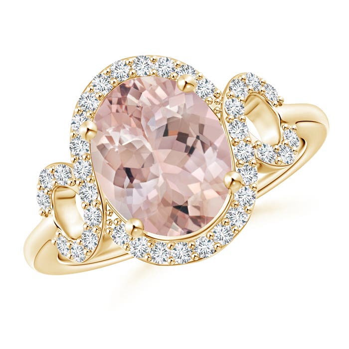 AA - Morganite / 2.86 CT / 14 KT Yellow Gold