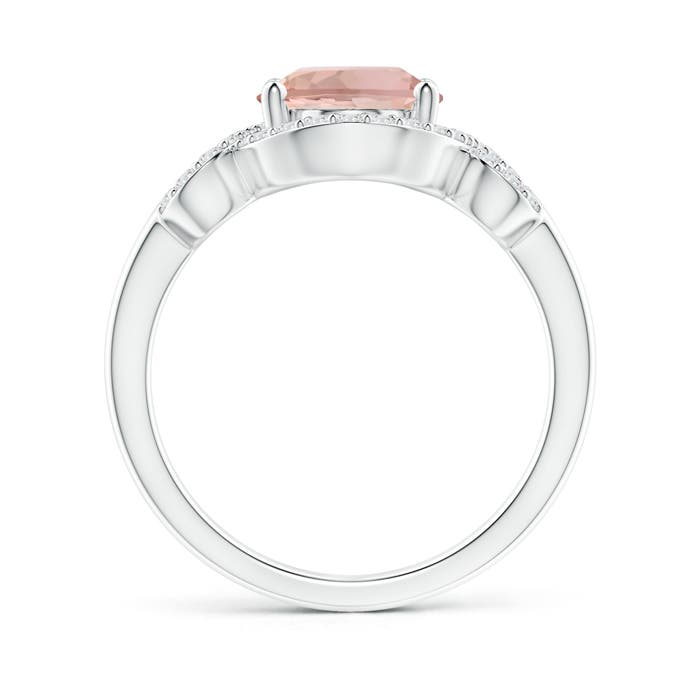 AAA - Morganite / 2.86 CT / 14 KT White Gold