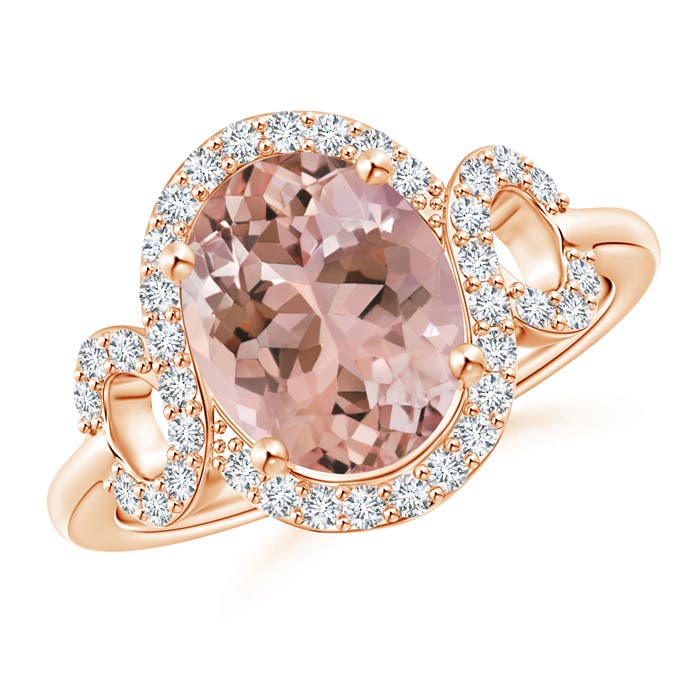 AAAA - Morganite / 2.86 CT / 14 KT Rose Gold