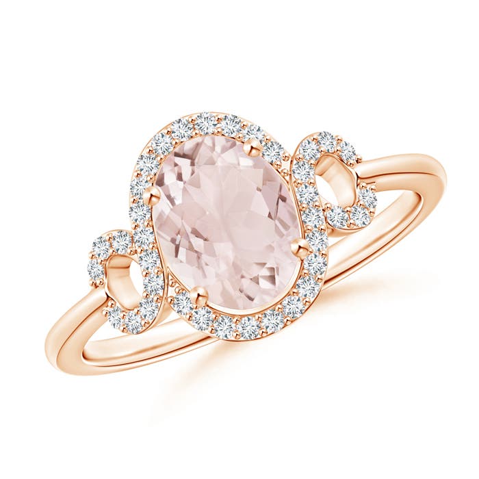 A - Morganite / 1.28 CT / 14 KT Rose Gold