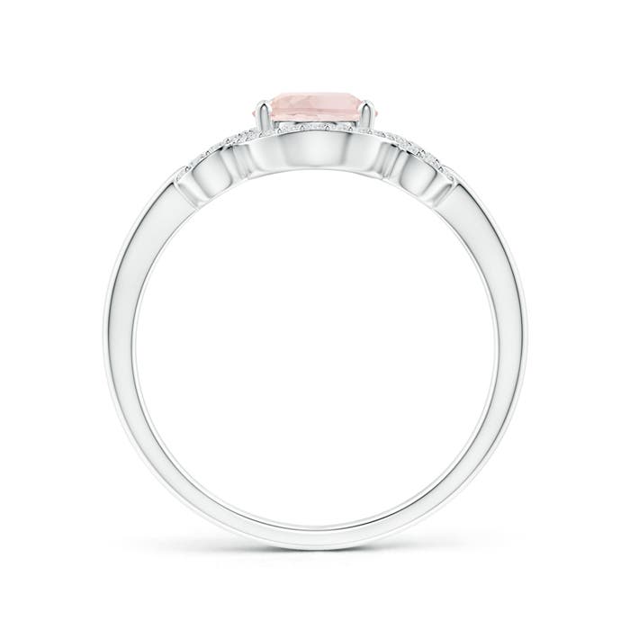 A - Morganite / 1.28 CT / 14 KT White Gold