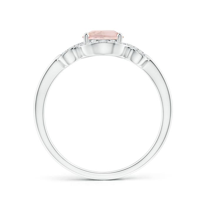 AA - Morganite / 1.28 CT / 14 KT White Gold