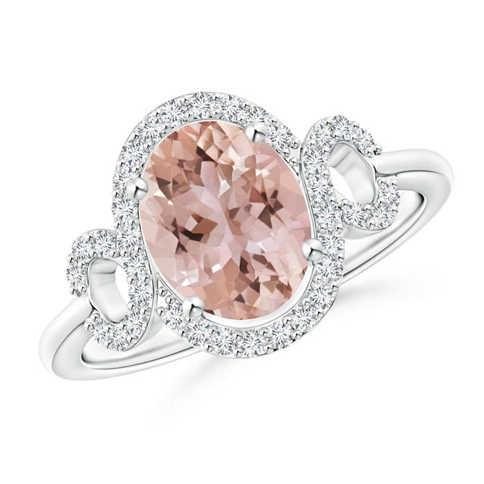 AAA - Morganite / 1.94 CT / 14 KT White Gold