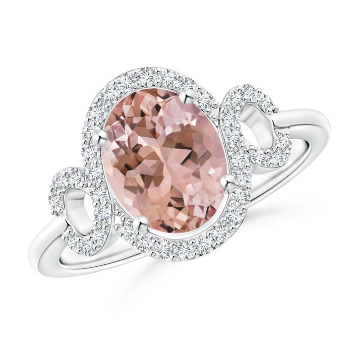 AAAA - Morganite / 1.94 CT / 14 KT White Gold