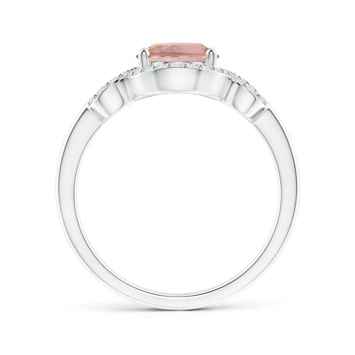 AAAA - Morganite / 1.94 CT / 14 KT White Gold