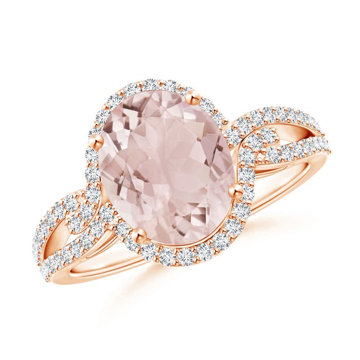 A - Morganite / 2.87 CT / 14 KT Rose Gold