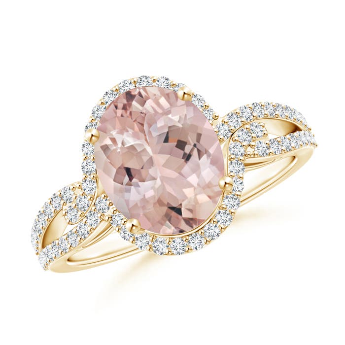 AA - Morganite / 2.87 CT / 14 KT Yellow Gold