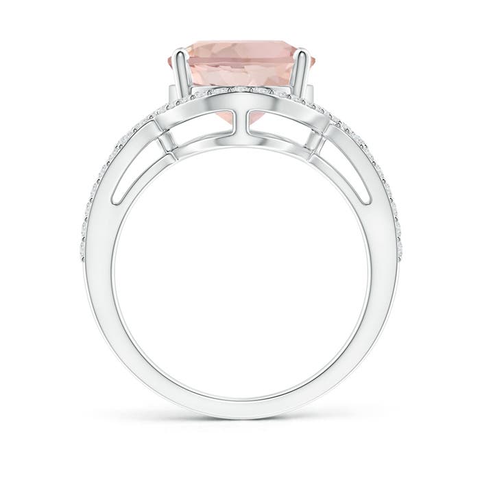 AA - Morganite / 5.15 CT / 14 KT White Gold