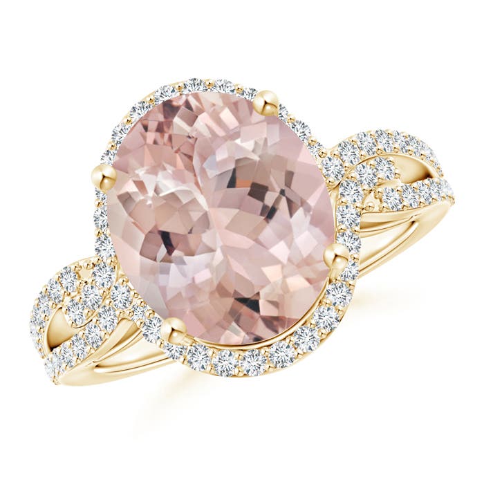 AA - Morganite / 5.15 CT / 14 KT Yellow Gold