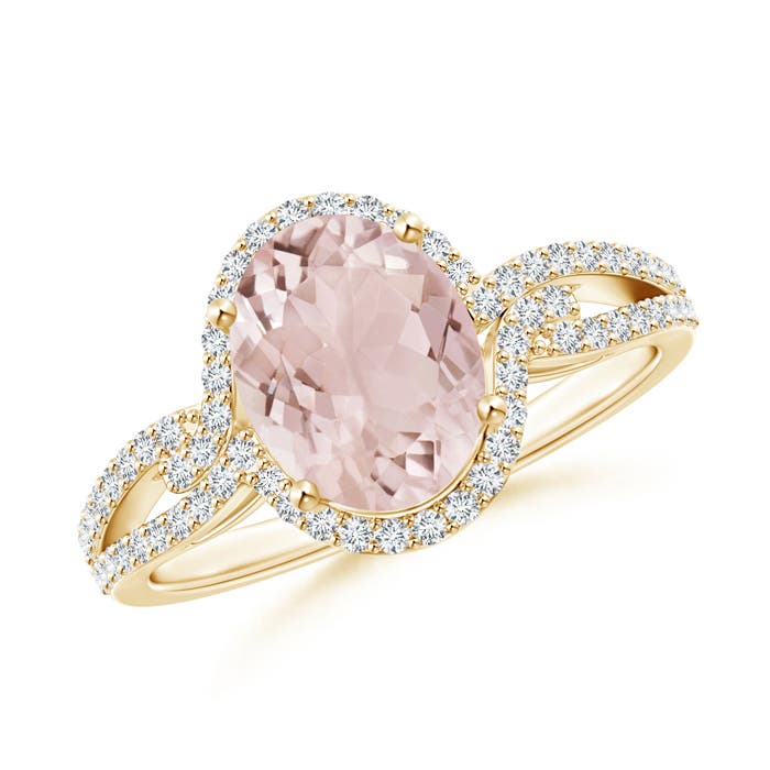 A - Morganite / 1.96 CT / 14 KT Yellow Gold