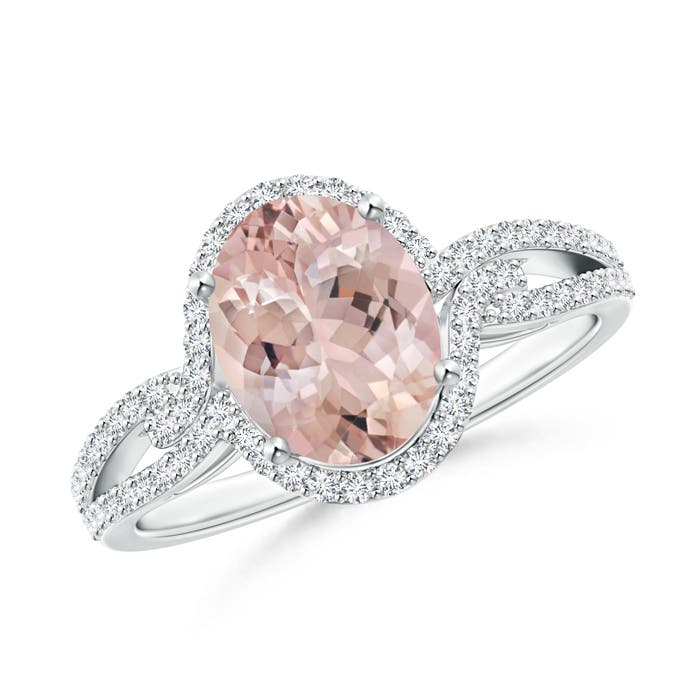 AA - Morganite / 1.96 CT / 14 KT White Gold