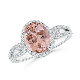 Oval Morganite Classic Rings