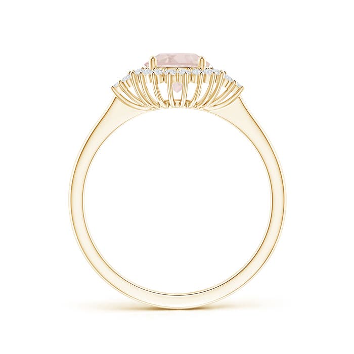 A - Morganite / 0.89 CT / 14 KT Yellow Gold