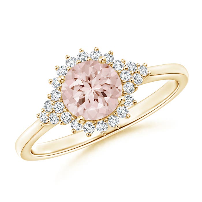 AA - Morganite / 0.89 CT / 14 KT Yellow Gold