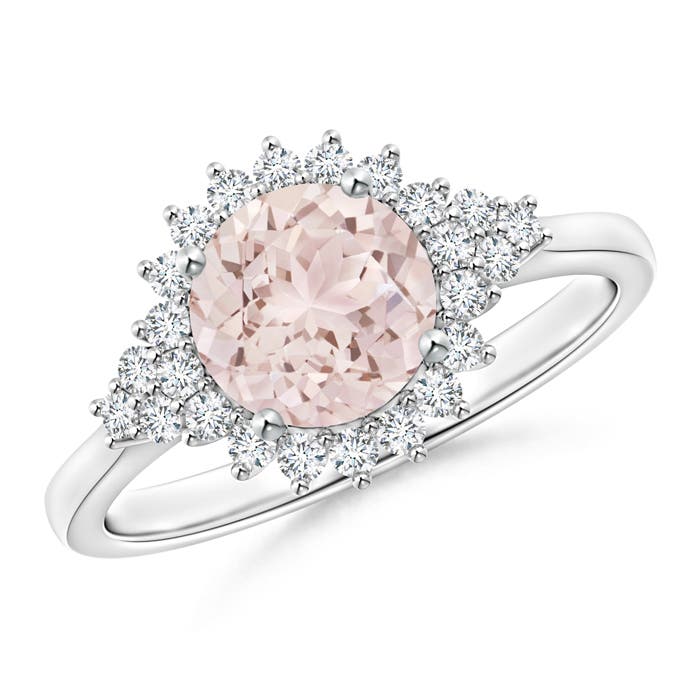 A - Morganite / 1.39 CT / 14 KT White Gold