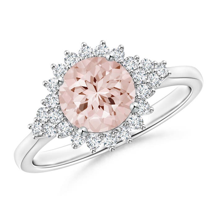 AA - Morganite / 1.39 CT / 14 KT White Gold