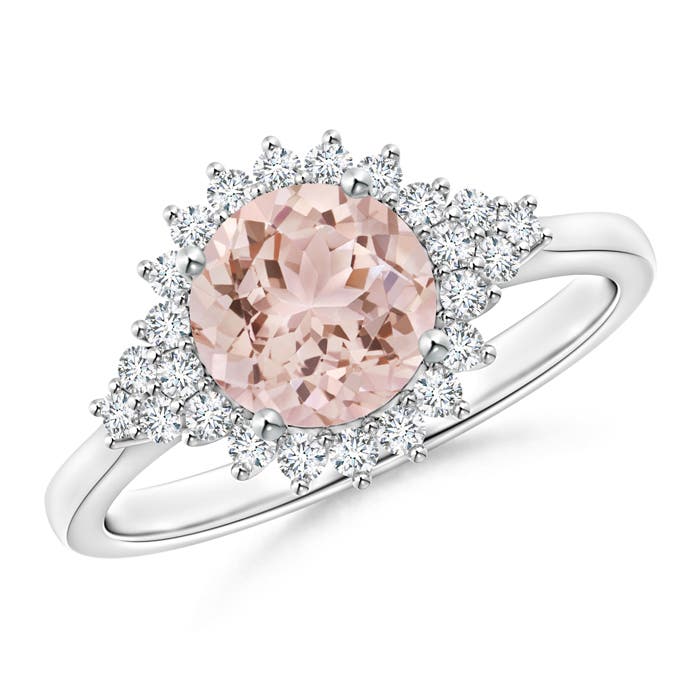 AAA - Morganite / 1.39 CT / 14 KT White Gold