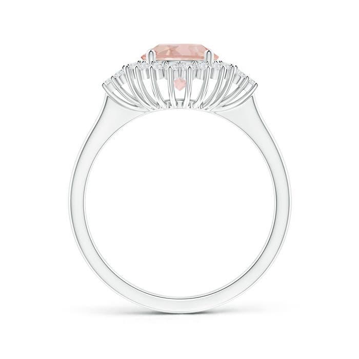 AAA - Morganite / 1.39 CT / 14 KT White Gold