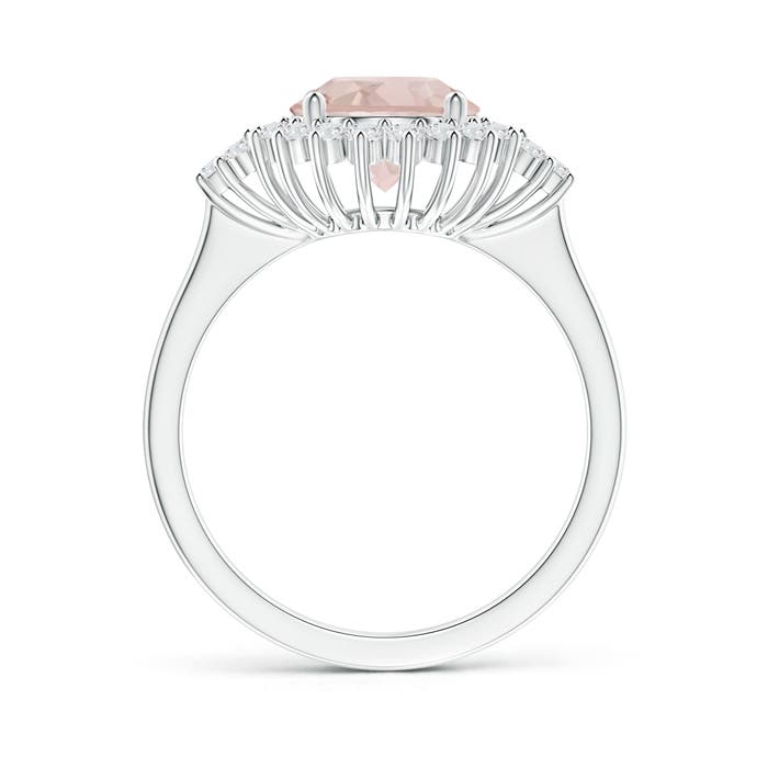 A - Morganite / 2.08 CT / 14 KT White Gold