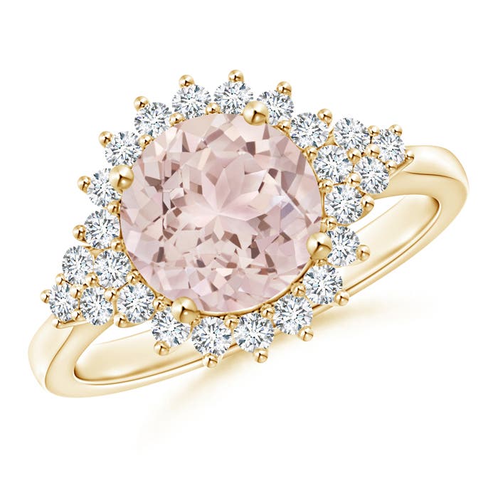 A - Morganite / 2.08 CT / 14 KT Yellow Gold