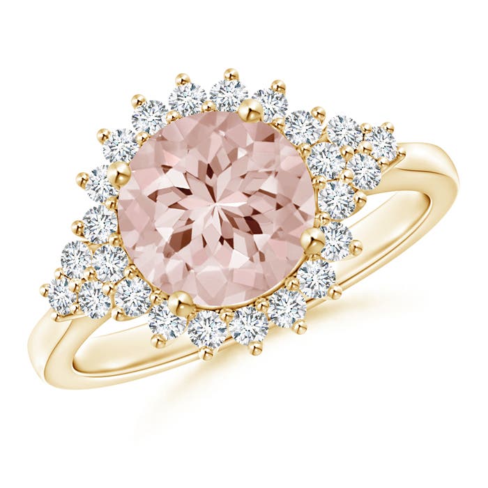 AA - Morganite / 2.08 CT / 14 KT Yellow Gold