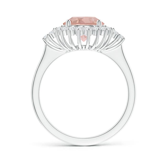 AAA - Morganite / 2.08 CT / 14 KT White Gold