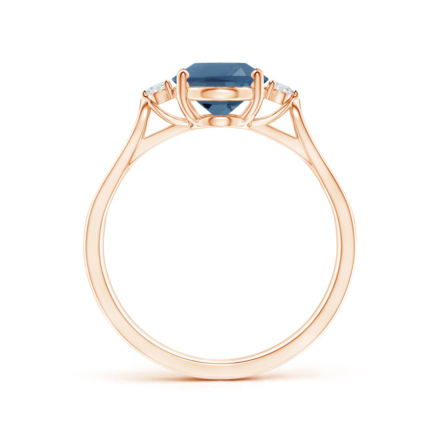 A - London Blue Topaz / 2.32 CT / 14 KT Rose Gold