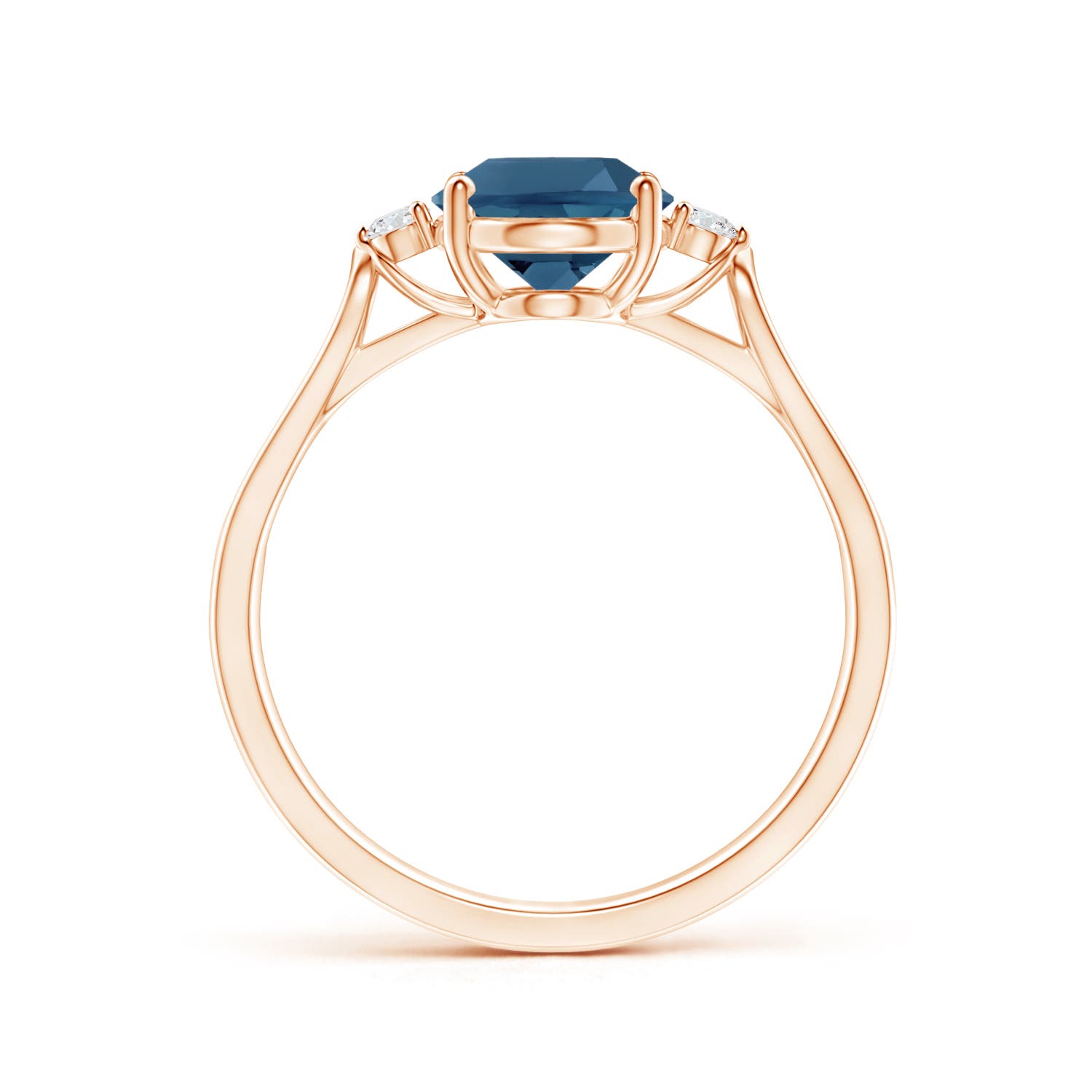 AA - London Blue Topaz / 2.32 CT / 14 KT Rose Gold