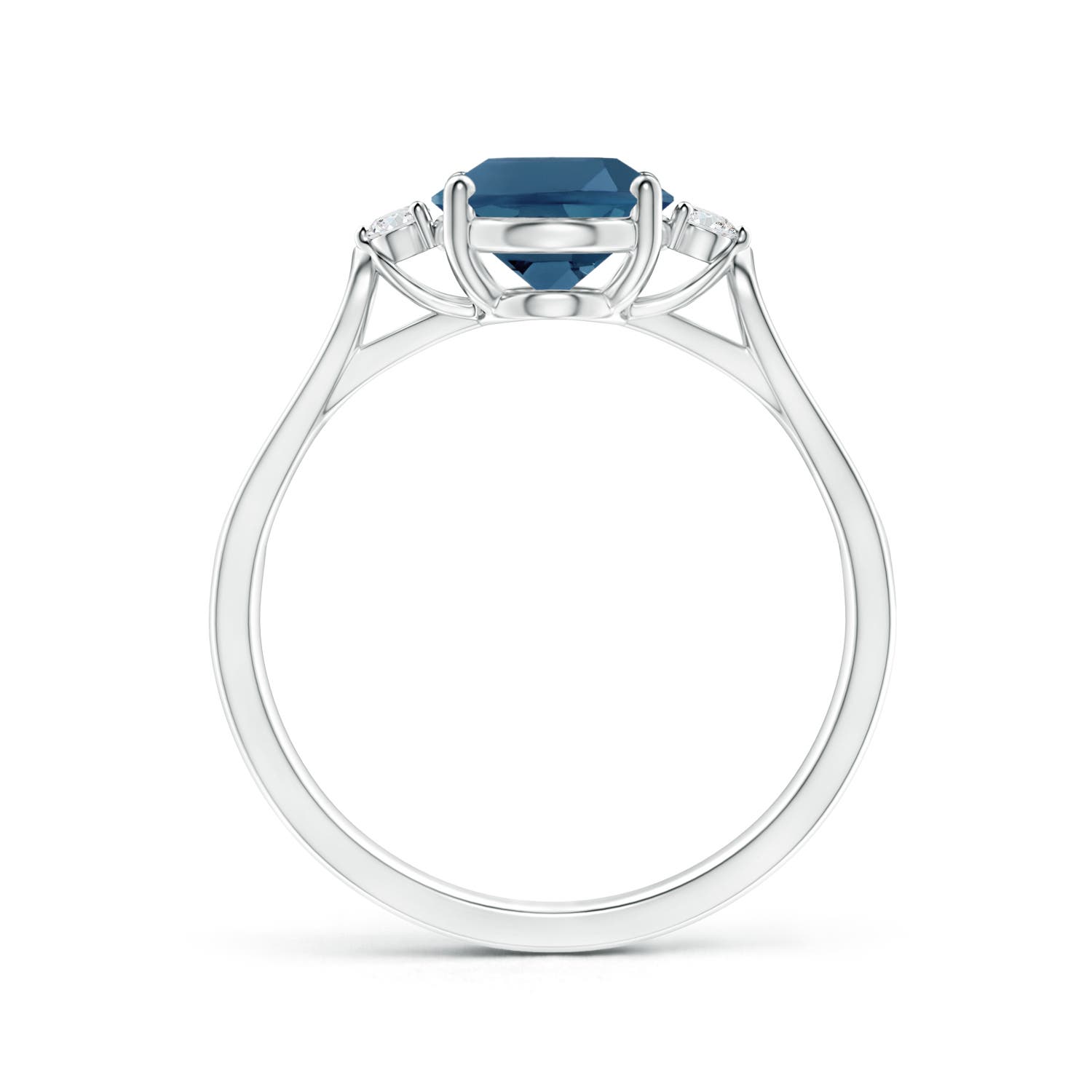 AA- London Blue Topaz / 2.32 CT / 14 KT White Gold