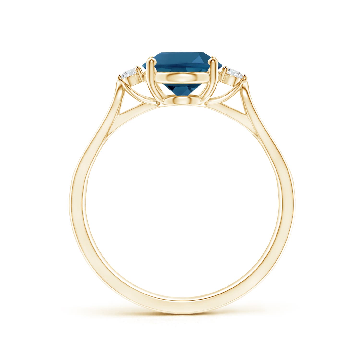 AAA- London Blue Topaz / 2.32 CT / 14 KT Yellow Gold