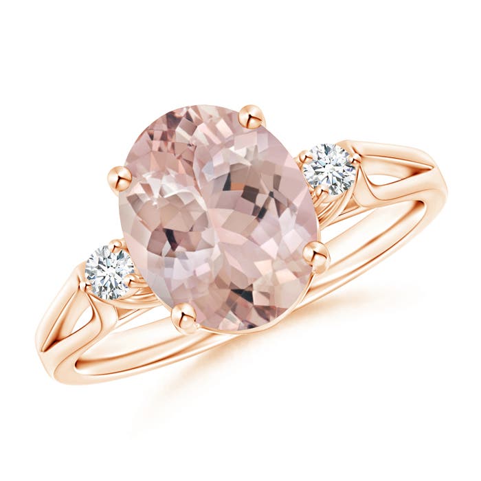 AA - Morganite / 2.6 CT / 14 KT Rose Gold