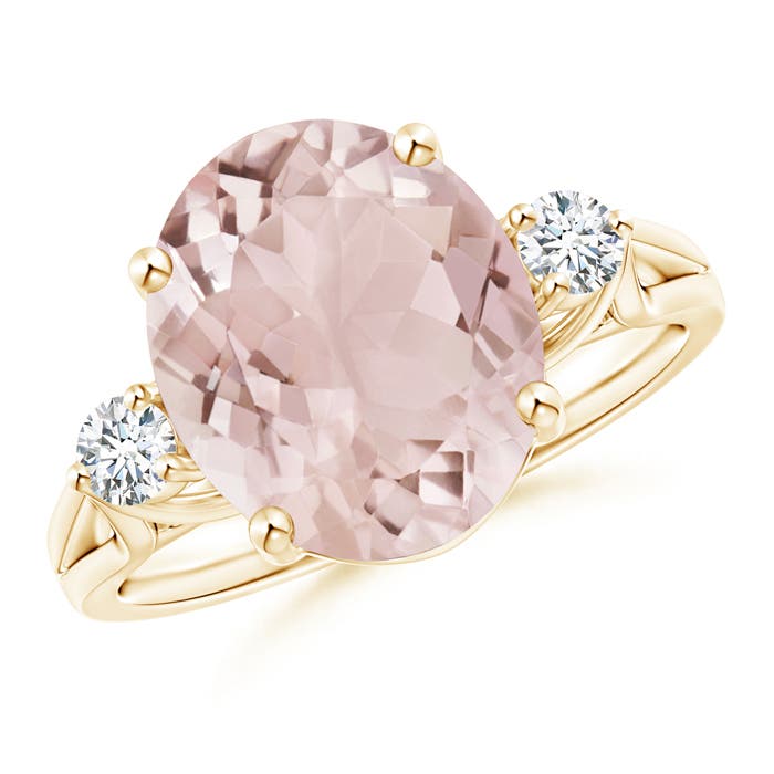 A - Morganite / 4.82 CT / 14 KT Yellow Gold