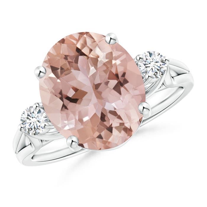 AAA - Morganite / 4.82 CT / 14 KT White Gold