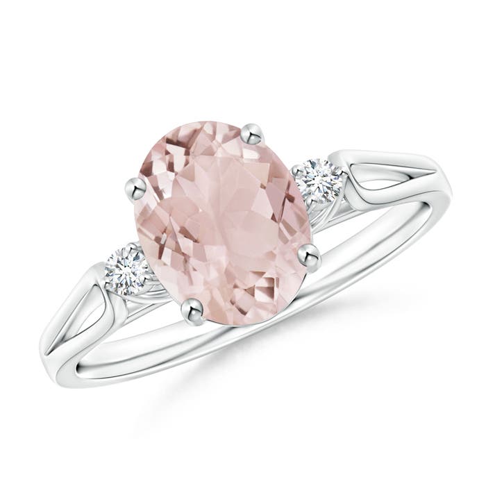 A - Morganite / 1.72 CT / 14 KT White Gold