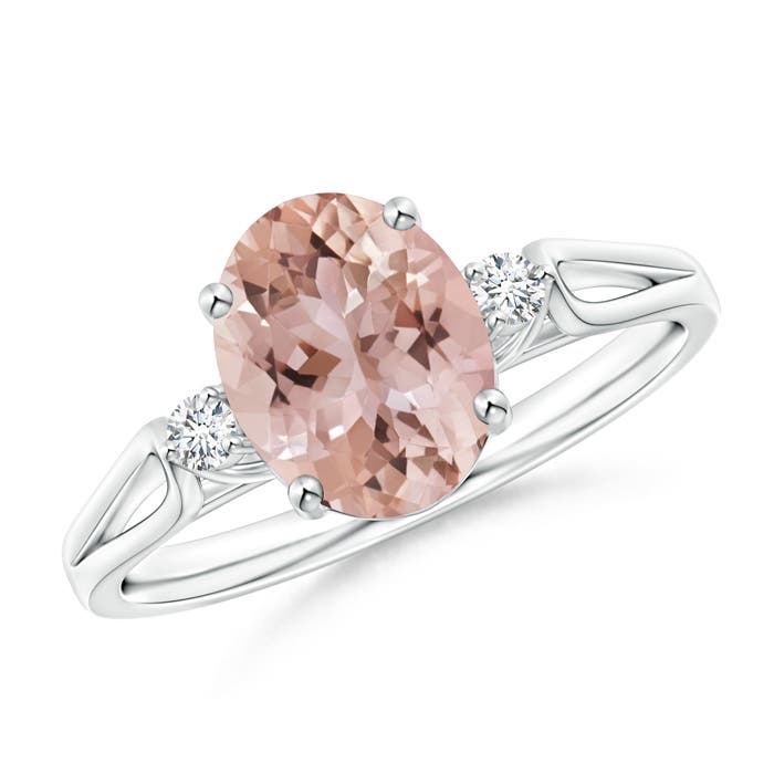 AAA - Morganite / 1.72 CT / 14 KT White Gold