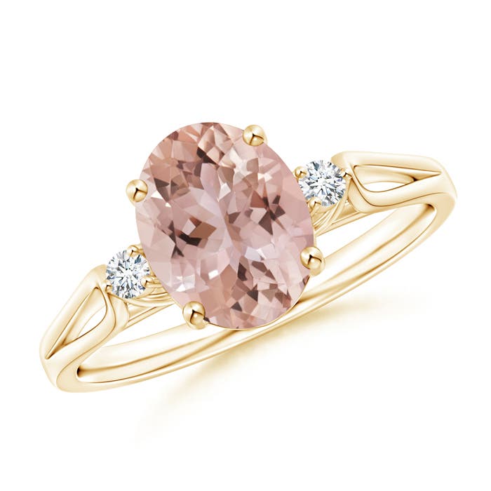 AAA - Morganite / 1.72 CT / 14 KT Yellow Gold