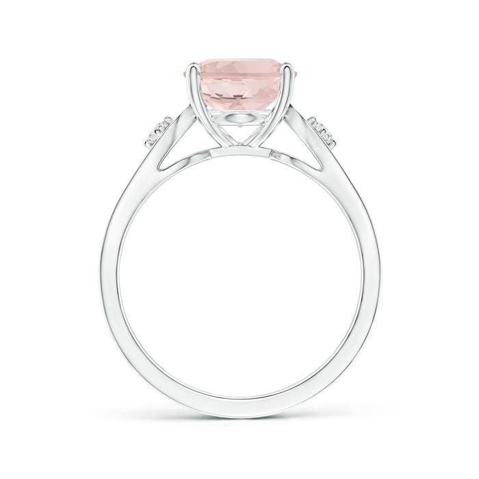 A - Morganite / 2.87 CT / 14 KT White Gold