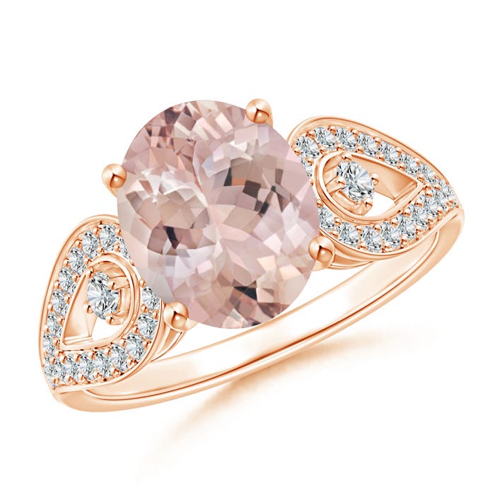 AA - Morganite / 2.87 CT / 14 KT Rose Gold