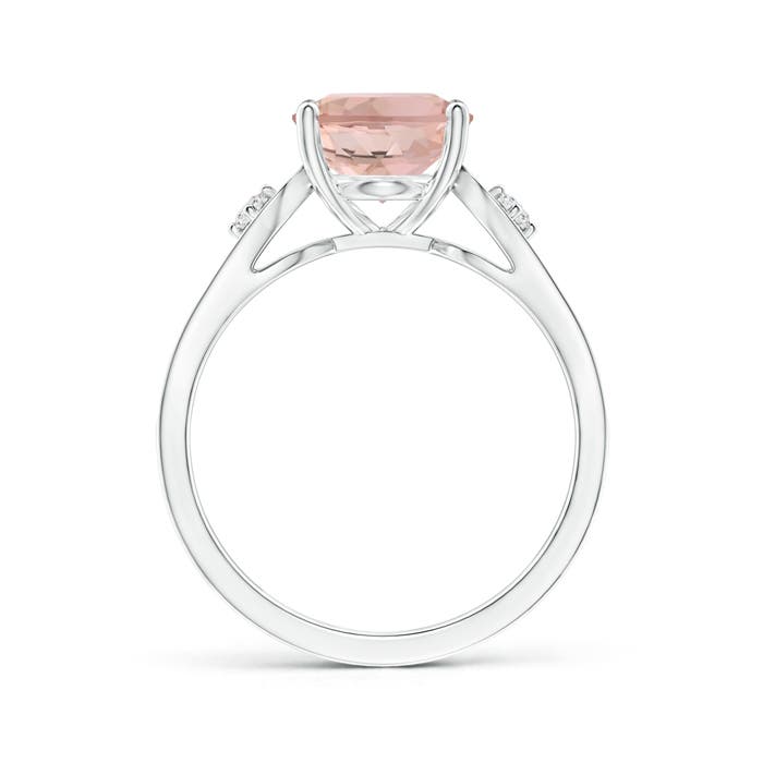 AAA - Morganite / 2.87 CT / 14 KT White Gold