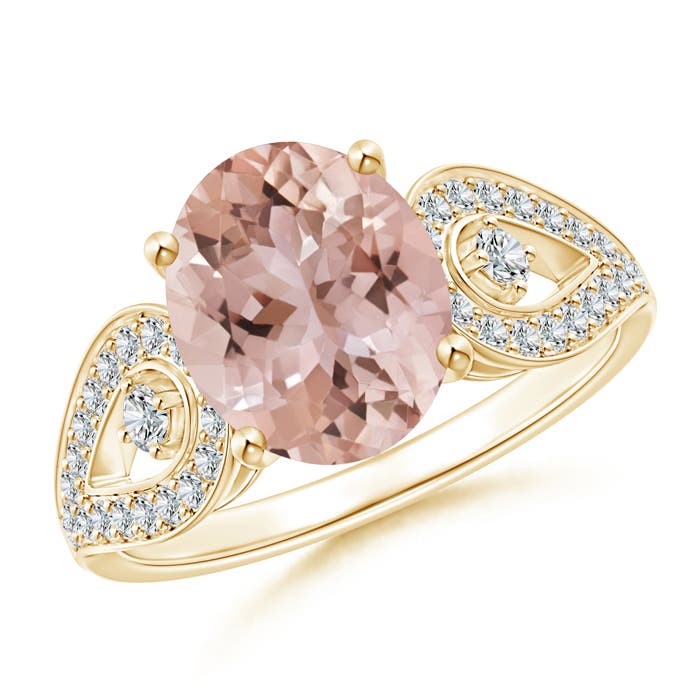 AAA - Morganite / 2.87 CT / 14 KT Yellow Gold