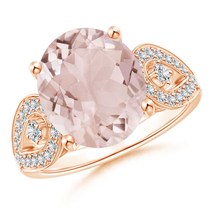 A - Morganite / 5.08 CT / 14 KT Rose Gold