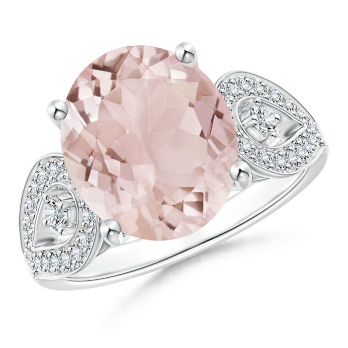 A - Morganite / 5.08 CT / 14 KT White Gold