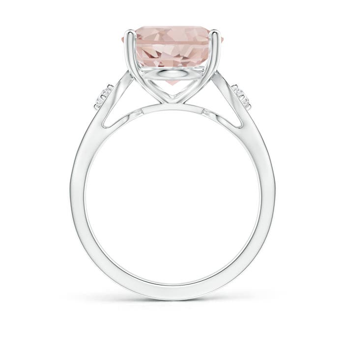 A - Morganite / 5.08 CT / 14 KT White Gold